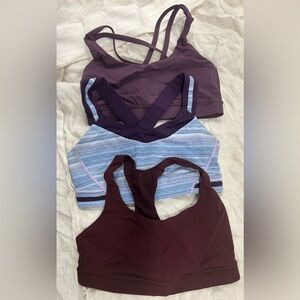 Lululemon Sports Bra, Size 6 - Lot of 3